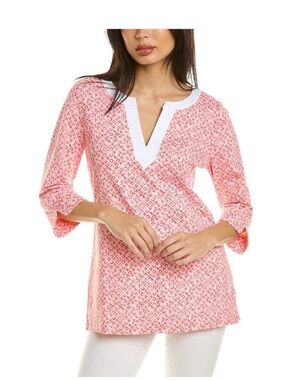 Tommy Bahama Island Zone Aubrey Tile Isle Print Tunic Top Resort Coverup XL